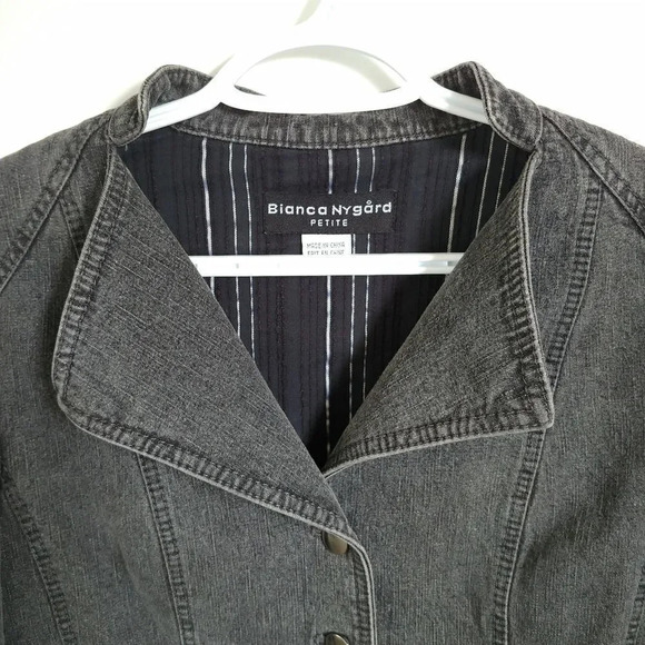 Bianca Nygara Jean Jacket, Gray,  8 - Picture 3 of 8